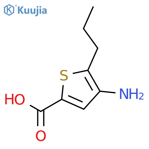 2-Thiophenecarboxylic acid, 4-amino-5-propyl- structure