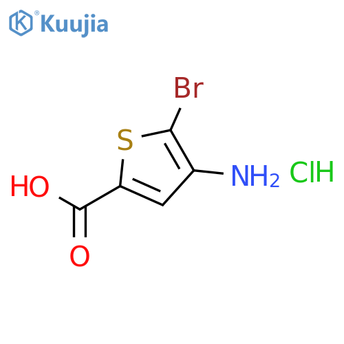 4-Amino-5-bromothiophene-2-carboxylic acidhydrochloride structure