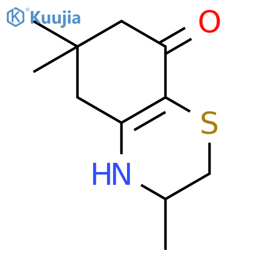 2H-1,4-Benzothiazin-8(5H)-one, 3,4,6,7-tetrahydro-3,6,6-trimethyl- structure