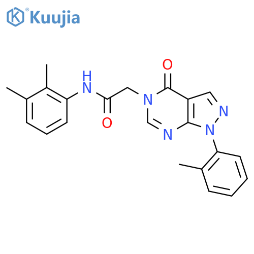 N-(2,3-dimethylphenyl)-2-1-(2-methylphenyl)-4-oxo-1H,4H,5H-pyrazolo3,4-dpyrimidin-5-ylacetamide structure
