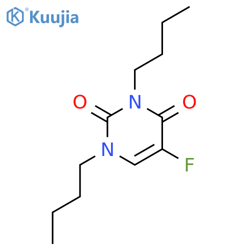 2,4(1H,3H)-Pyrimidinedione, 1,3-dibutyl-5-fluoro- structure