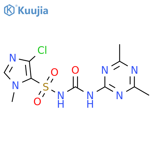 1H-Imidazole-5-sulfonamide,4-chloro-N-[[(4,6-dimethyl-1,3,5-triazin-2-yl)amino]carbonyl]-1-methyl- structure