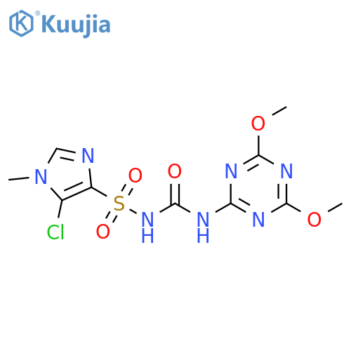 1H-Imidazole-4-sulfonamide,5-chloro-N-[[(4,6-dimethoxy-1,3,5-triazin-2-yl)amino]carbonyl]-1-methyl- structure