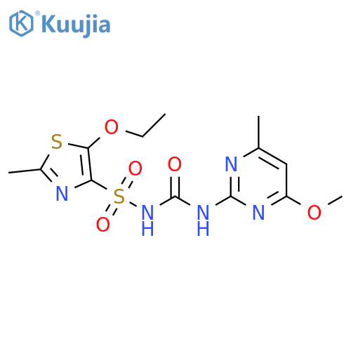 4-Thiazolesulfonamide, 5-ethoxy-N-[[(4-methoxy-6-methyl-2-pyrimidinyl)amino]carbonyl]-2-methyl- structure