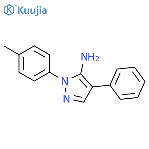 1-(4-Methylphenyl)-4-phenyl-1H-pyrazol-5-amine structure