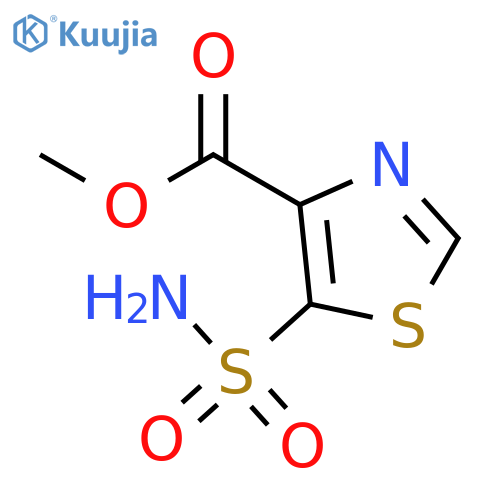 methyl 5-sulfamoyl-1,3-thiazole-4-carboxylate structure
