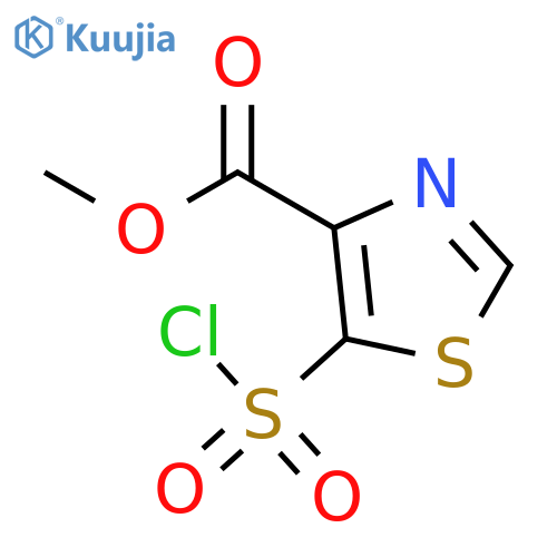 Methyl 5-(Chlorosulfonyl)-1,3-thiazole-4-carboxylate structure