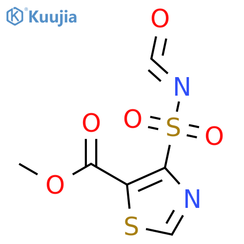 5-Thiazolecarboxylic acid, 4-(isocyanatosulfonyl)-, methyl ester structure