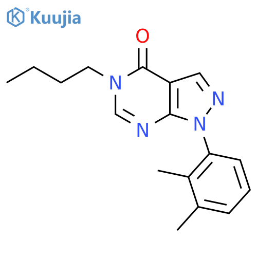 5-butyl-1-(2,3-dimethylphenyl)-1H,4H,5H-pyrazolo3,4-dpyrimidin-4-one structure