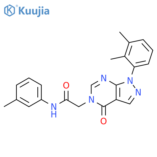 2-1-(2,3-dimethylphenyl)-4-oxo-1H,4H,5H-pyrazolo3,4-dpyrimidin-5-yl-N-(3-methylphenyl)acetamide structure