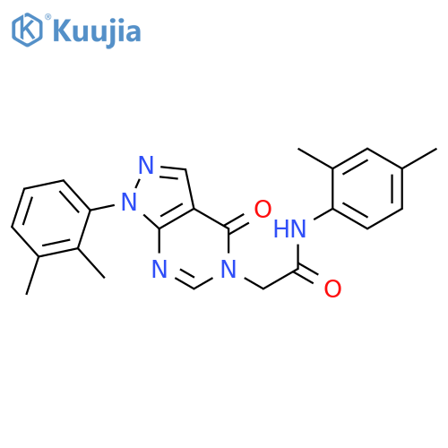N-(2,4-dimethylphenyl)-2-1-(2,3-dimethylphenyl)-4-oxo-1H,4H,5H-pyrazolo3,4-dpyrimidin-5-ylacetamide structure
