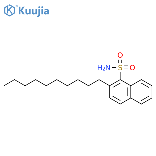 1-Naphthalenesulfonamide, 2-decyl- structure