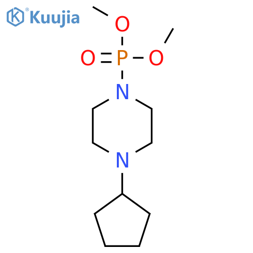 Phosphonic acid, (4-cyclopentyl-1-piperazinyl)-, dimethyl ester structure