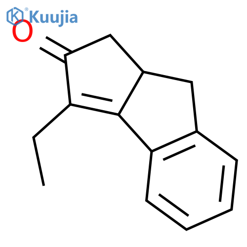 Cyclopent[a]inden-2(1H)-one, 3-ethyl-8,8a-dihydro- structure