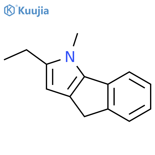 Indeno[1,2-b]pyrrole, 2-ethyl-1,4-dihydro-1-methyl- structure