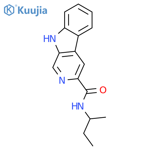 9H-Pyrido[3,4-b]indole-3-carboxamide, N-(1-methylpropyl)-, (+)- structure