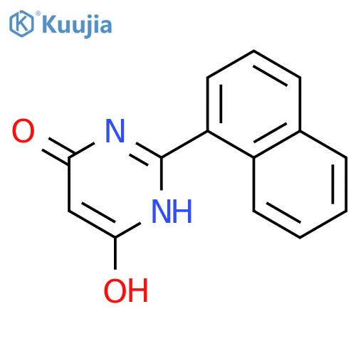 4(1H)-Pyrimidinone, 6-hydroxy-2-(1-naphthalenyl)- structure