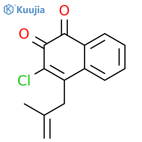 1,2-Naphthalenedione, 3-chloro-4-(2-methyl-2-propenyl)- structure