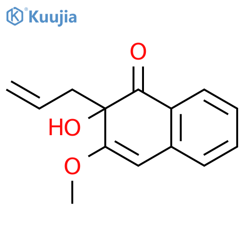 1(2H)-Naphthalenone, 2-hydroxy-3-methoxy-2-(2-propenyl)- structure