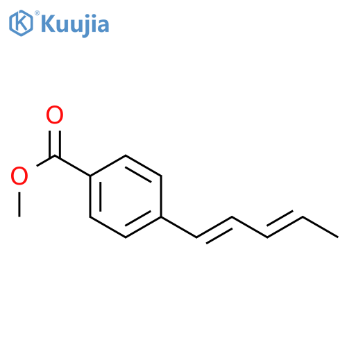 Benzoic acid, 4-(1,3-pentadienyl)-, methyl ester, (E,E)- structure