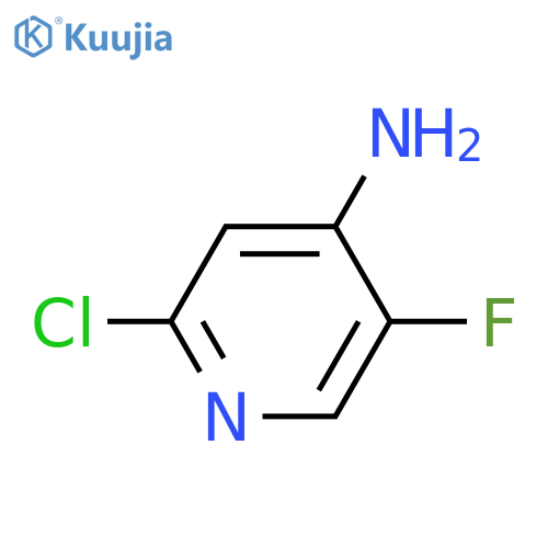 2-chloro-5-fluoro-4-pyridinamine structure