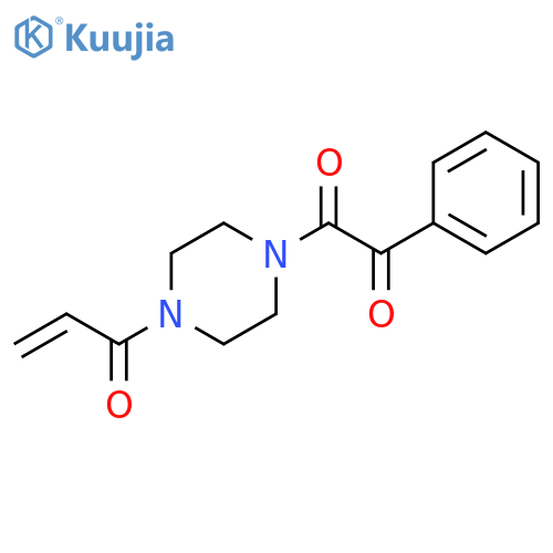 Piperazine, 1-(oxophenylacetyl)-4-(1-oxo-2-propenyl)- structure