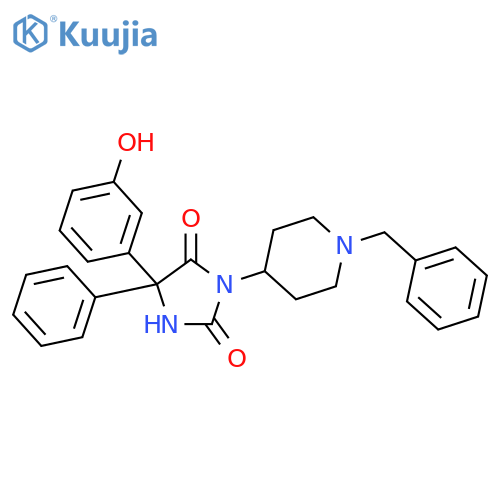 2,4-Imidazolidinedione,5-(3-hydroxyphenyl)-5-phenyl-3-[1-(phenylmethyl)-4-piperidinyl]- structure