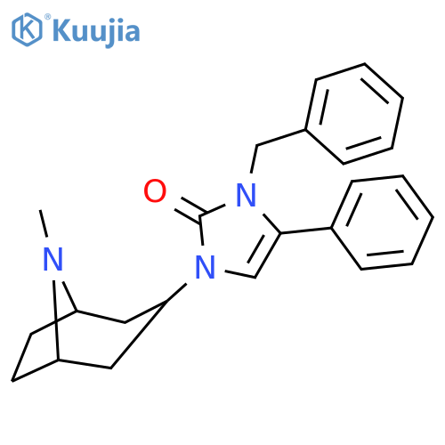 2H-Imidazol-2-one,1,3-dihydro-1-(8-methyl-8-azabicyclo[3.2.1]oct-3-yl)-4-phenyl-3-(phenylmethyl)- structure