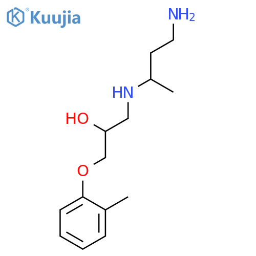 2-Propanol, 1-[(3-amino-1-methylpropyl)amino]-3-(2-methylphenoxy)- structure