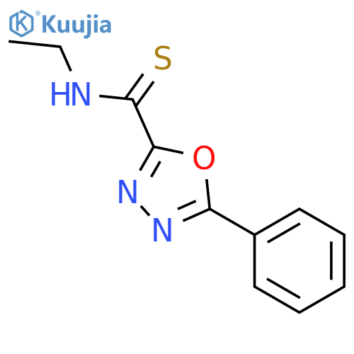1,3,4-Oxadiazole-2-carbothioamide, N-ethyl-5-phenyl- structure
