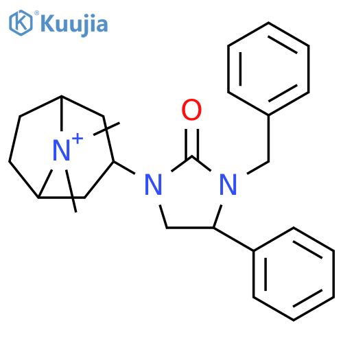 8-Azoniabicyclo[3.2.1]octane,8,8-dimethyl-3-[2-oxo-4-phenyl-3-(phenylmethyl)-1-imidazolidinyl]- structure