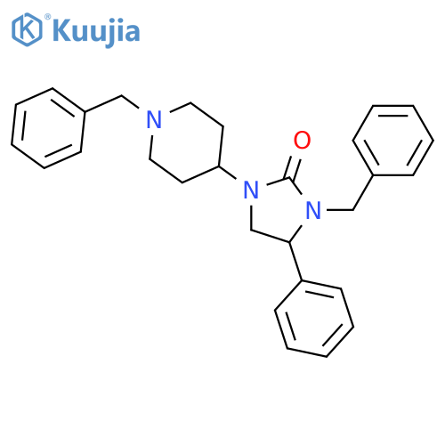 2-Imidazolidinone,4-phenyl-3-(phenylmethyl)-1-[1-(phenylmethyl)-4-piperidinyl]-, (4R)- structure