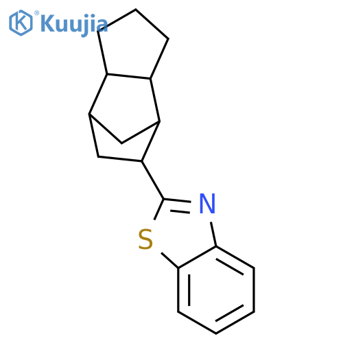 Benzothiazole, 2-(octahydro-4,7-methano-1H-inden-5-yl)- structure
