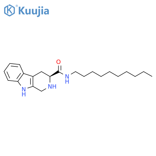 1H-Pyrido[3,4-b]indole-3-carboxamide, N-decyl-2,3,4,9-tetrahydro-,(S)- structure
