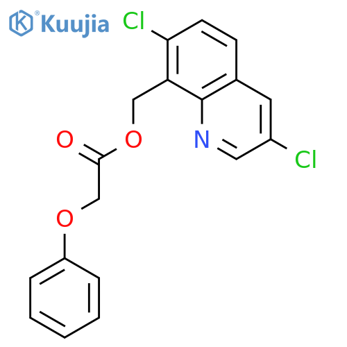 Acetic acid, phenoxy-, (3,7-dichloro-8-quinolinyl)methyl ester structure