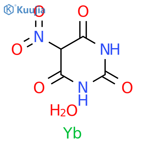 2,4,6(1H,3H,5H)-Pyrimidinetrione, 5-nitro-, ytterbium(3+) salt (3:1), dodecahydrate (9CI) structure