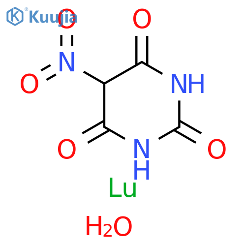 2,4,6(1H,3H,5H)-Pyrimidinetrione, 5-nitro-, lutetium(3+) salt (3:1), dodecahydrate (9CI) structure