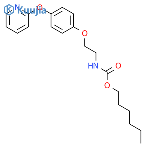 Carbamic acid, [2-[4-(2-pyridinyloxy)phenoxy]ethyl]-, hexyl ester structure