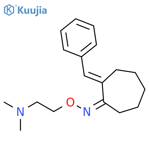 Cycloheptanone, 2-(phenylmethylene)-, O-[2-(dimethylamino)ethyl]oxime, (E,Z)- (9CI) structure