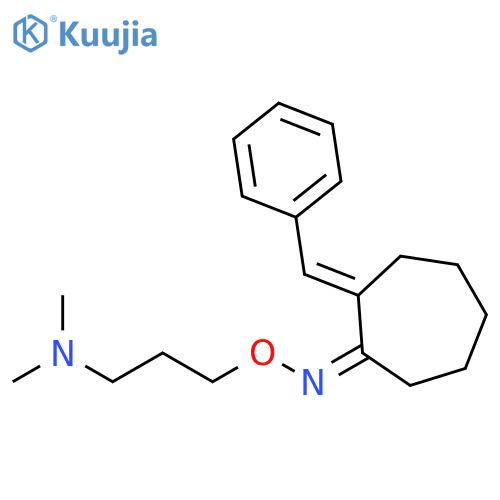 Cycloheptanone, 2-(phenylmethylene)-,O-[3-(dimethylamino)propyl]oxime, (E,Z)- structure