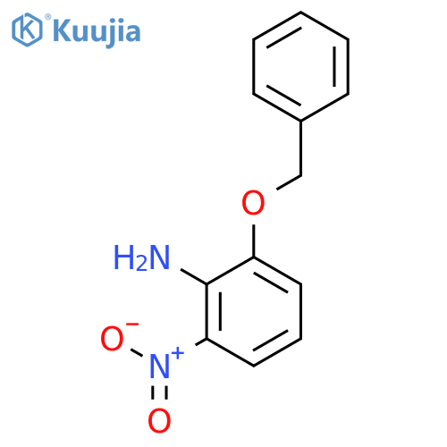 Benzenamine, 2-nitro-6-(phenylmethoxy)- structure