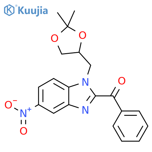 Methanone, [1-[(2,2-dimethyl-1,3-dioxolan-4-yl)methyl]-5-nitro-1H-benzimidazol-2-yl]phenyl- structure