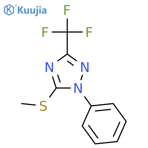 1H-1,2,4-Triazole, 5-(methylthio)-1-phenyl-3-(trifluoromethyl)- structure