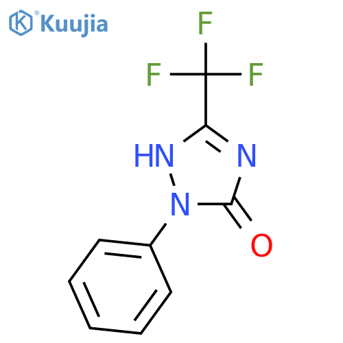 3H-1,2,4-Triazol-3-one, 1,2-dihydro-2-phenyl-5-(trifluoromethyl)- structure
