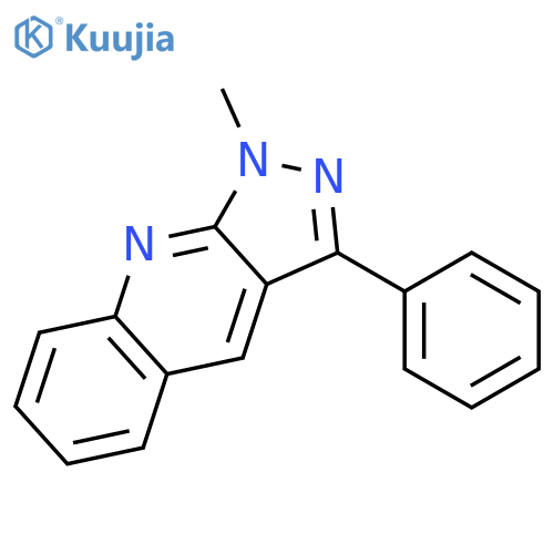 1H-Pyrazolo[3,4-b]quinoline, 1-methyl-3-phenyl- structure