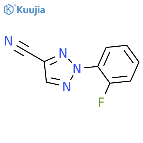 2H-1,2,3-TRIAZOLE-4-CARBONITRILE, 2-(2-FLUOROPHENYL)- structure