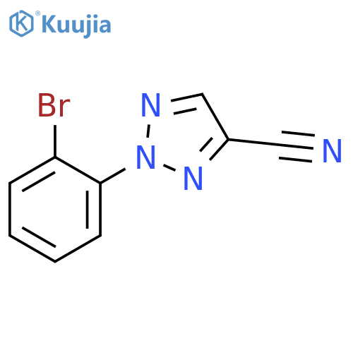 2H-1,2,3-Triazole-4-carbonitrile, 2-(2-bromophenyl)- structure