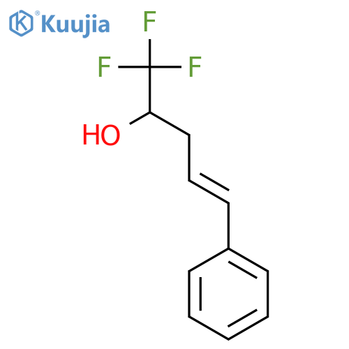 1,1,1-trifluoro-5-phenylpent-4-en-2-ol structure