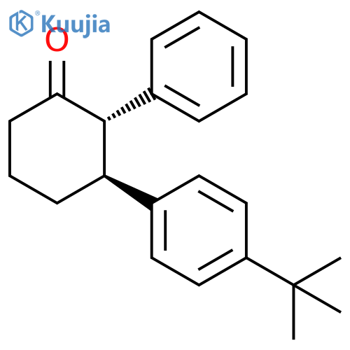 Cyclohexanone, 3-[4-(1,1-dimethylethyl)phenyl]-2-phenyl-, trans- structure