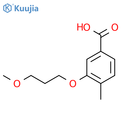 4-Methyl-3-(3-methoxypropoxyl)benzoicacid structure